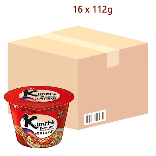 Load image into Gallery viewer, Nong Shim Big Bowl Noodle - Kimchi - 16 x 112g-農心碗麵 - 泡菜味-INNS303
