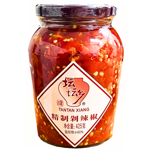 TanTan Xiang Chopped Red Chilli - 425g-壇壇鄉精制剁辣椒-PRE519