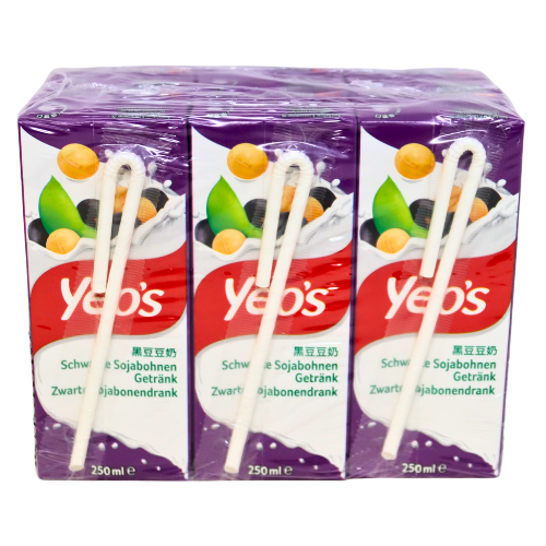 Yeo's Black Soy Drink - 6 x 250ml-楊協成黑豆奶-6