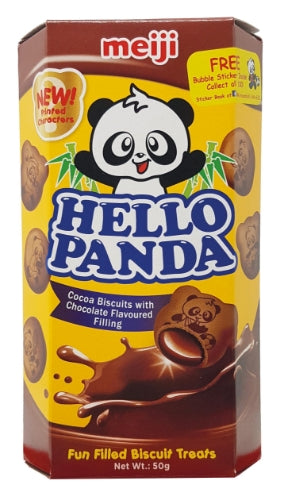 Meiji Hello Panda Choco Biscuits - Chocolate-明治熊貓雙重巧克力味夾心餅乾-BISMJ115