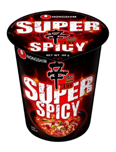 Load image into Gallery viewer, Nong Shim Shin Red Cup - Super Spicy - 12 x 68g-農心特辣杯麵-12
