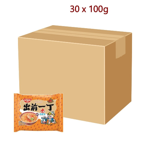 Nissin Noodles HK - Spicy Seafood - 30 x 100g-香港出前一丁香辣海鮮麵-INN111