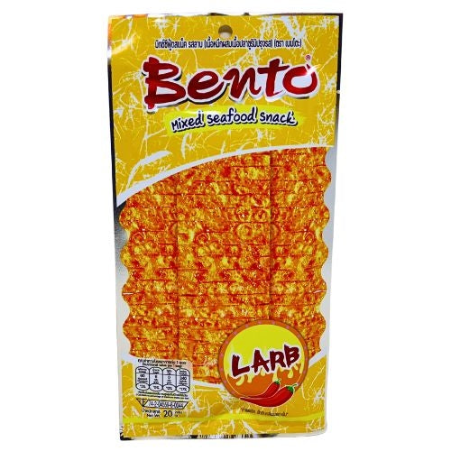 Bento Fish Snack - Spicy Larb-泰國拌多樂手撕魷魚片-辣豬油味-SNACBE205