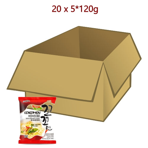 Load image into Gallery viewer, Paldo Kokomen (Spicy Chicken Flavour) - 20 x 5*120g-八道咕咕麵(香辣雞湯味)-INP108
