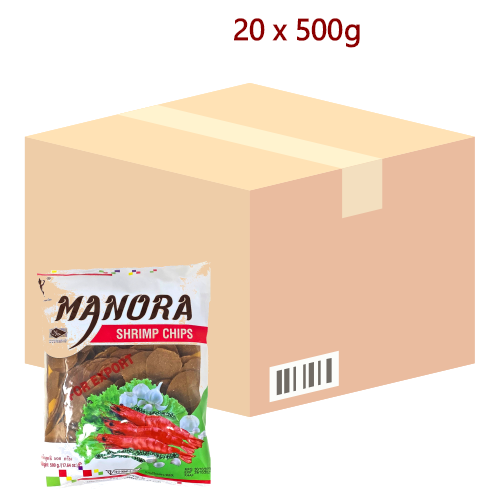 Load image into Gallery viewer, Manora Thai Prawn Crackers - 20 x 500g-泰國馬努拉蝦片-PRA401
