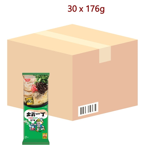 Nissin Bar Noodles - Kyushu Tonkutsu - 30 x 176g-香港出前一丁棒丁麵-濃湯豬骨湯-INN167