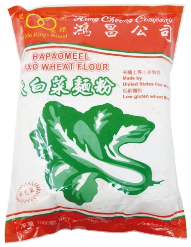 Double Rings Bapao Wheat Flour-鴻昌牌大白菜麵粉(飽粉)-FLO717