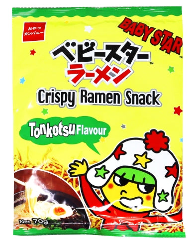 Baby Star Crispy Ramen Snack - Tonkotsu-童星香脆點心麵-豚骨味-SNACBS109