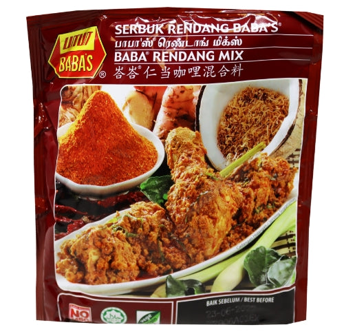 Babas Rendang Curry Powder-峇峇仁當咖哩粉-CUR335