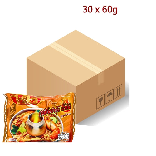 Wai Wai Noodle - Creamy Tom Yum - 30 x 60g-威威酸辣味濃湯麵-INWW105
