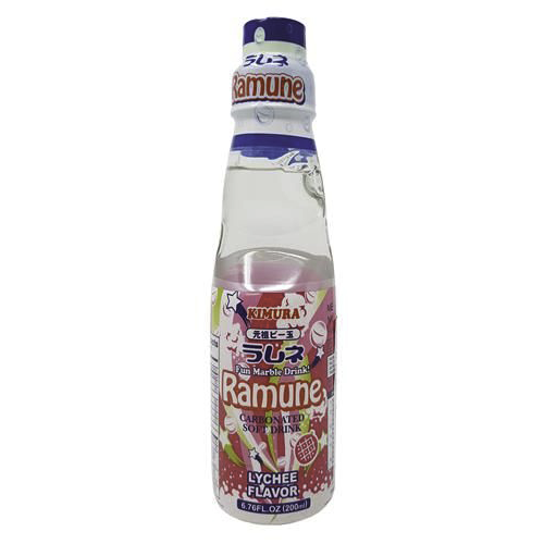 Kimura Ramune - Lychee (Carbonated Soft Drink)-日本波子汽水-荔枝味-DRIKI103