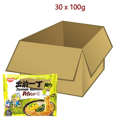 Nissin Noodles - Miso - 30 x 100g-出前一丁麵豉湯麵-INN108