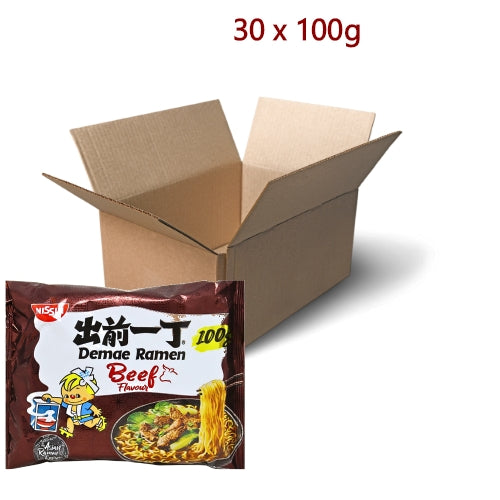 Nissin Noodles - Beef - 30 x 100g-出前一丁五香牛肉麵-INN104