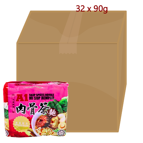 A1 Noodles Bak Kut Teh Spices - 32 x 90g-許氏肉骨茶麵-INAO201