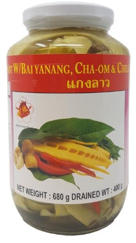 Bells & Flower Bamboo w/Cha-om, Chilli, Mushroom & Bai Yanang-泰國竹筍加亞囊葉,羽葉金合歡,辣椒和草菇-BAM503
