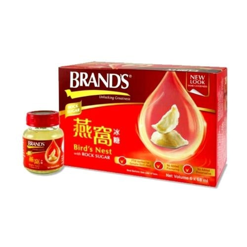 Brands Birds Nest with Rock Sugar 70g (Pack of 6 Bottles)-白蘭氏冰糖燕窩-ESS202