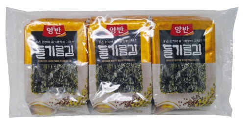 Dongwon Roasted Seaweed (Laver) - Perilla Oil-韓國烤海苔-紫蘇油-SNACDW102