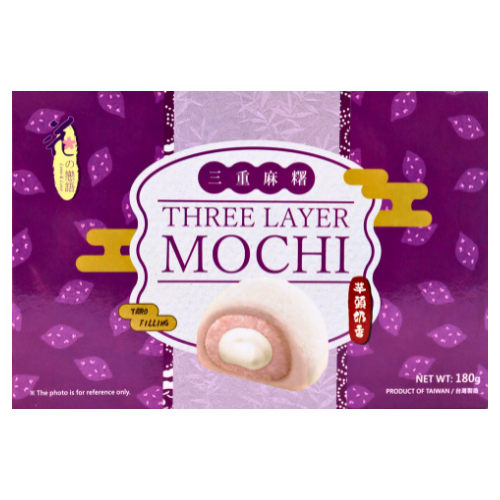 Love & Love 3 layer Mochi - Taro & Cream-花之戀語雙餡麻糬-芋頭牛奶-SNACLL126