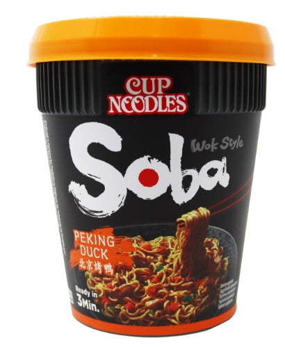 Nissin Soba Fried Cup Noodles - Peking Duck - 8 x 87g-日清北京烤鴨蕎麥杯麵-8