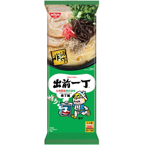 Nissin Bar Noodles - Kyushu Tonkutsu - 30 x 176g-香港出前一丁棒丁麵-濃湯豬骨湯-30