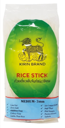 Kirin 3mm Rice Sticks (M)-麒麟泰國河粉3mm-NOO401