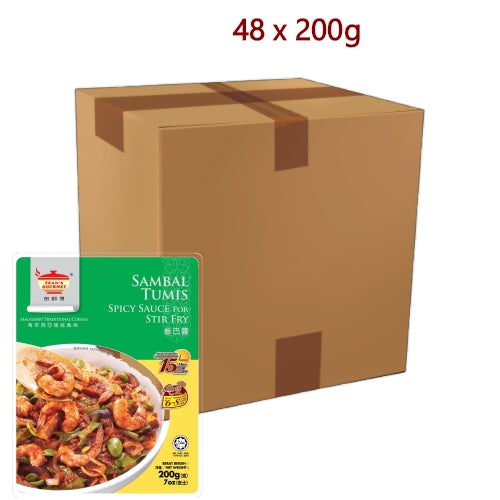 Load image into Gallery viewer, Tean&#39;s Gourmet Malaysian StirFry Sambal Tumis - 48 x 200g-田師傅叁巴醬-PASTE518
