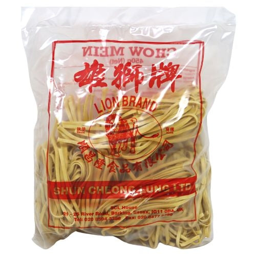 Lion Brand Chop Suey Noodles (Flat)-雄獅包裝闊條麵-DNOOLI102